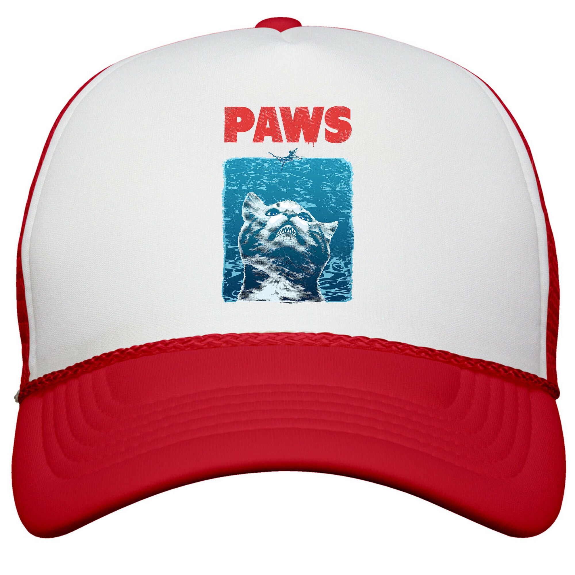 PAWS \(Jaws Parody\) Snapback Trucker Hat